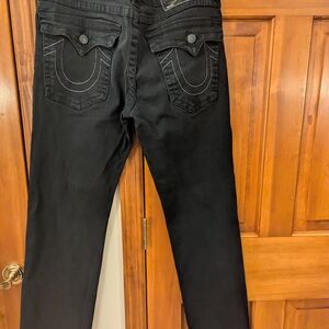 True Religion Ricky Dark Relaxed Straight Leg Men's Jeans Size 34